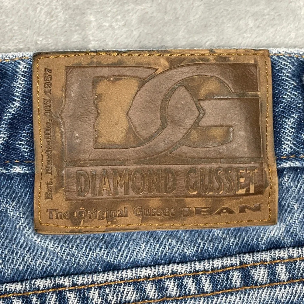 Diamond Gusset Jean Co‎ Regular Fit Mens 40x32 Blue Denim Jeans Made in USA